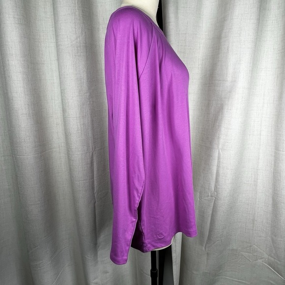 New! Lauren Ralph Lauren Lilac Purple Blouse Top Boat Neck Women's 3X Plus - Picture 6 of 11